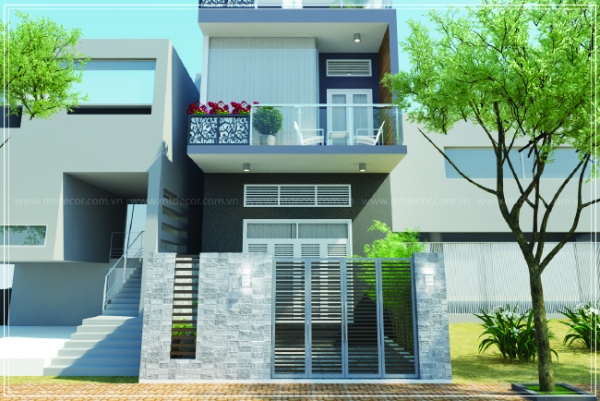 NGOẠI THẤT CÔNG TRÌNH NHÀ PHỐ